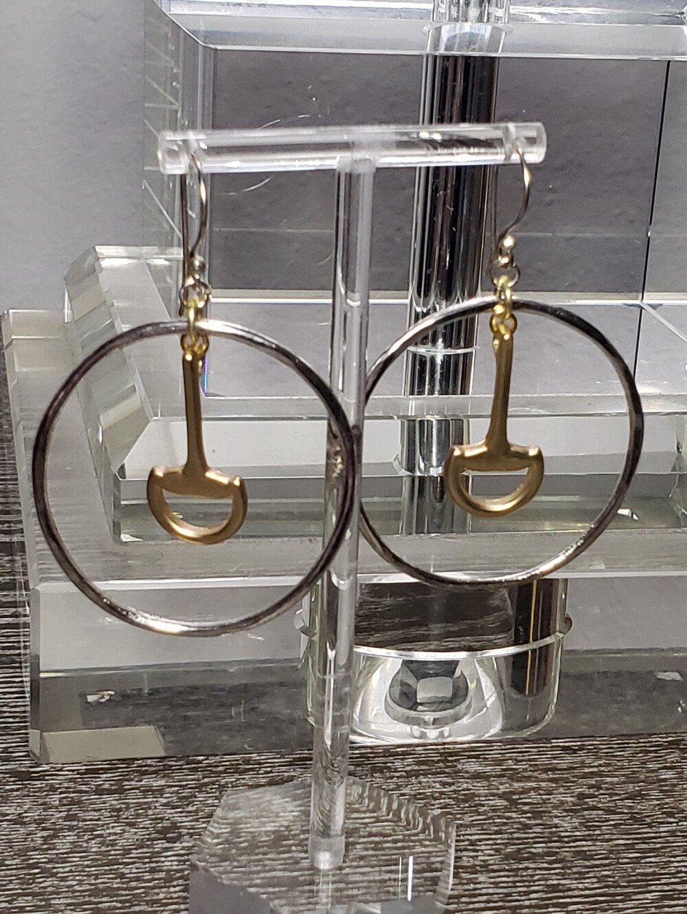 Equestrian-Style Horsebit Joop Earrings